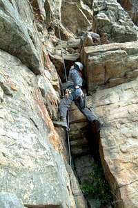 Gunks winter rock climbing