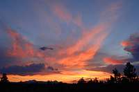 tonight's sunset over the Cascade Crest