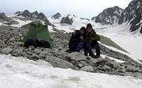 Bivvy on the Gebroulaz Glacier