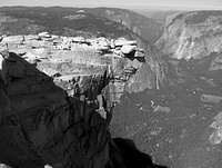 The diving board on Half Dome