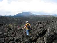 Crossing the lava field