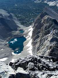 Alpine Lake below Borah Summit