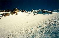 Looking up Avalanche Gulch on...