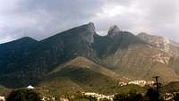 A closeup of Cerro de la...