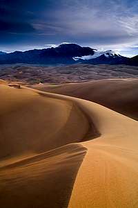Dunes and Sangre de Cristo Mountains
