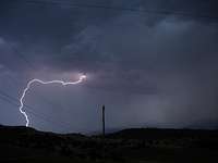 Lightning over the Rogue Valley