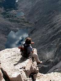 Contemplating 2,500 feet - Longs Peak