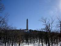 Monument in the snow