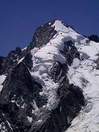 East ridge of Mont Dolent,...