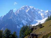 The Peuterey Ridge and the Brenva Face