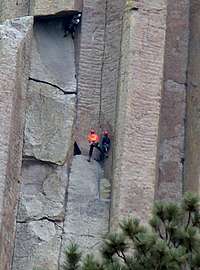 Climbers on the Tower