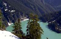Glacier fed blanca lake