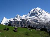 Eiger(3970m), Monch(4107m) and Jungfrau(4158m)