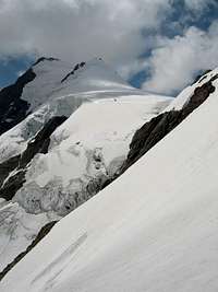 Secondary and main summits of Aletschhorn