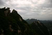 Steep cliffs and crags