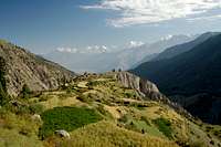 The Rakaposhi-Haramosh massif from just north of Fairy Meadows