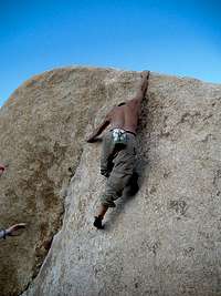 bouldering the chube