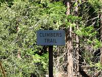 Climbers trail