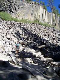 Standing in front of Devils Postpile Aug 2006