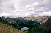 Snowmass Lake from Trail Rider Pass