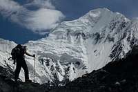 Climbing the icefalls beneath Shimshal Whitehorn's North Face