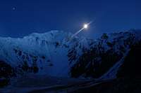 Shimshal Whitehorn at night