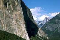 Half Dome and El Cap
