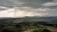 Capulin Volcano rainstorm