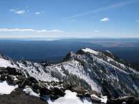 Summit view of ascent ridge