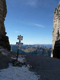 View from Forcella Pordoi