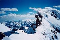 On the summit ridgeline of...
