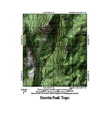 Sirretta Peak Topo Map