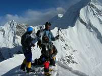 Qudrat  lead the group on 5700m peak