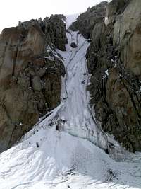 Chicken Couloir - Base of West Rib