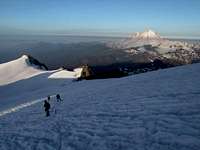 Climbers on Sulphide Glacier...