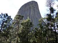 Devils Tower close-up