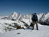 Jim Kuresman on the summit of Earl Peak