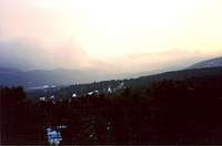 Forest in East Parnitha.Karavola in the distance