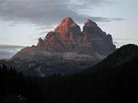 Tre Cime in red
