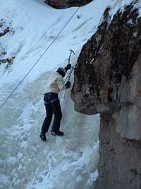 Ice climbing-Northern Minnesota