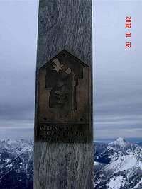 Close up of the Summit Cross