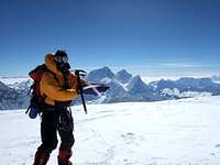 Cho Oyu Summit (Everest behind)