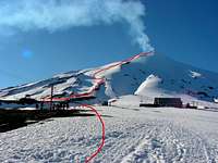 Volcan Villarrica from the ski station
