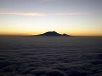 Kilimanjaro from Meru Summit Ridge