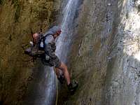   Rappel in Allison Gulch, San Gabriel Mountains