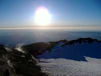 Mount Rainier- Sunrise on the Crater