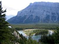 Mt. Rundle from the Hoodoos Trail