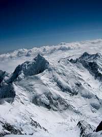 Mt. Tasman from the summit of Mt. Cook