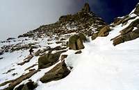 Downclimbing Hornli Ridge Matterhorn Winter