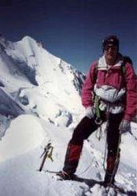 Vito Casiraghi on the summit...
